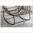 Oversized Wicker Egg Rocking Chair With Thick Cushion, Durable And Comfortable For Indoor And Outdoor Use-1998240738