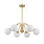 Lustre Spoutnik en laiton et verre -2120904864