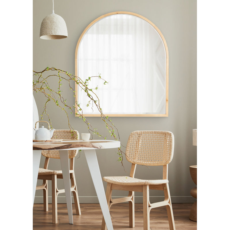 Glover Wood Arch Mirror, Natural