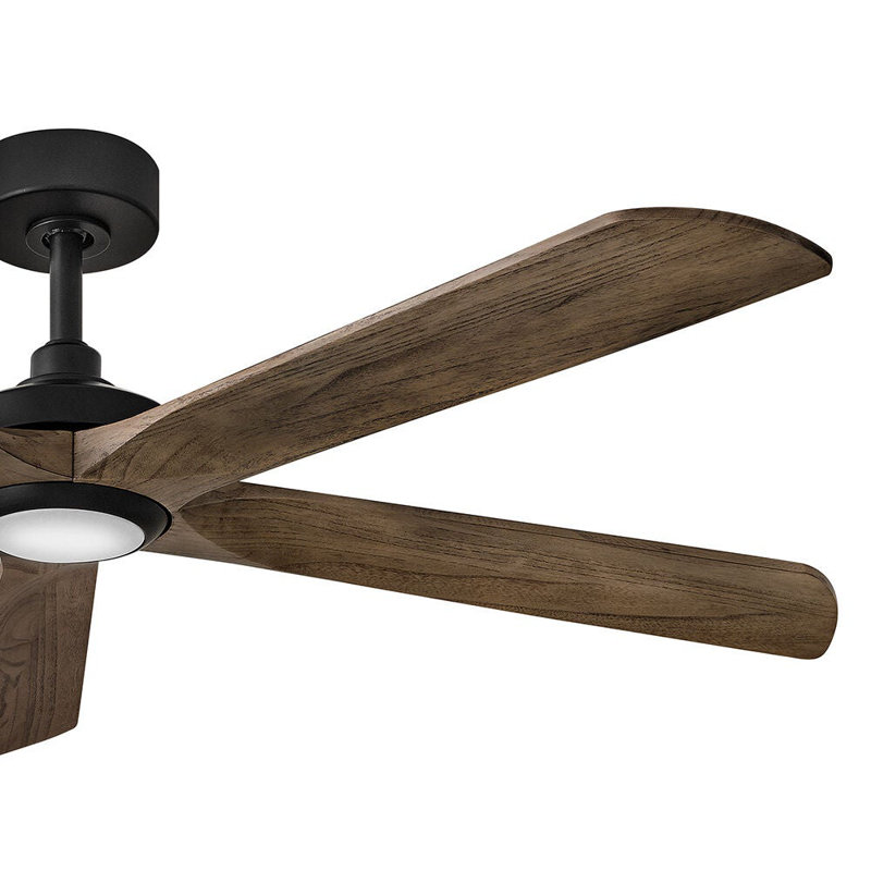 Hinkley Layton Ceiling Fan, Driftwood, Matte Black