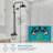 Traditional Exposed Rain Shower System with Handheld Spray, 8'' Wall Mounted Brass Shower Fixture with Adjustable Straight Riser and Cross Handles-129935734