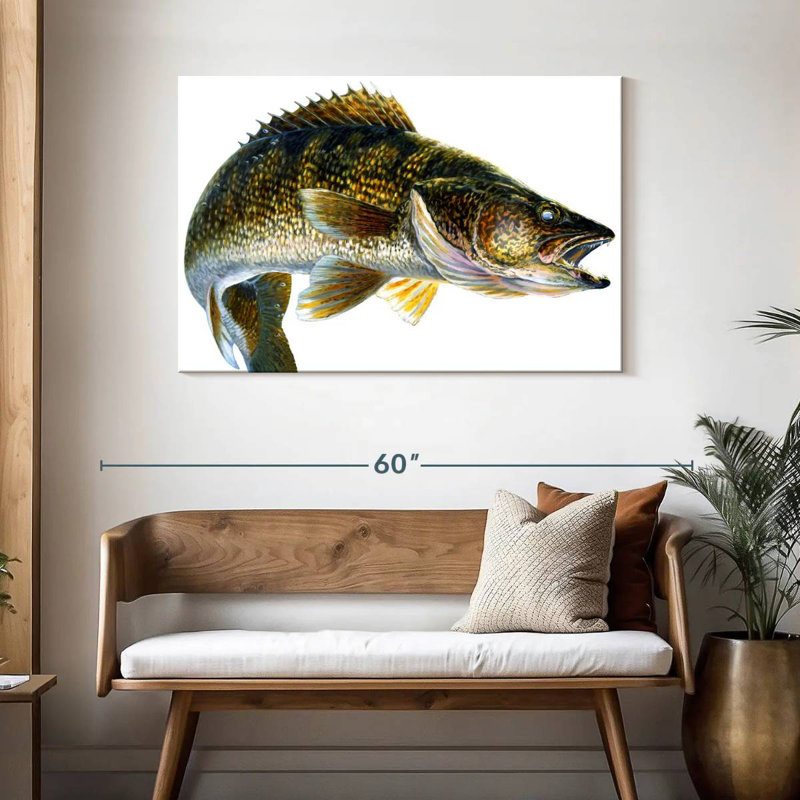 Break Line Walleye, 30" H x 45" W