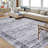 Oriental Machine Washable Rug with Rubber Backing for Living Room Vintage Non-Slip Dining Room Rug Easy-Cleaning Floor Carpet for Bedroom-1730861823