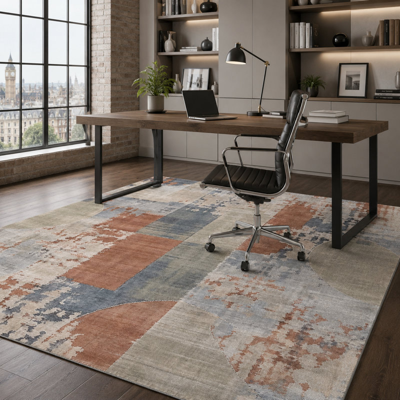 Geometric Cotton and Chenille Flatweave Area Rug, 200 x 300 cm