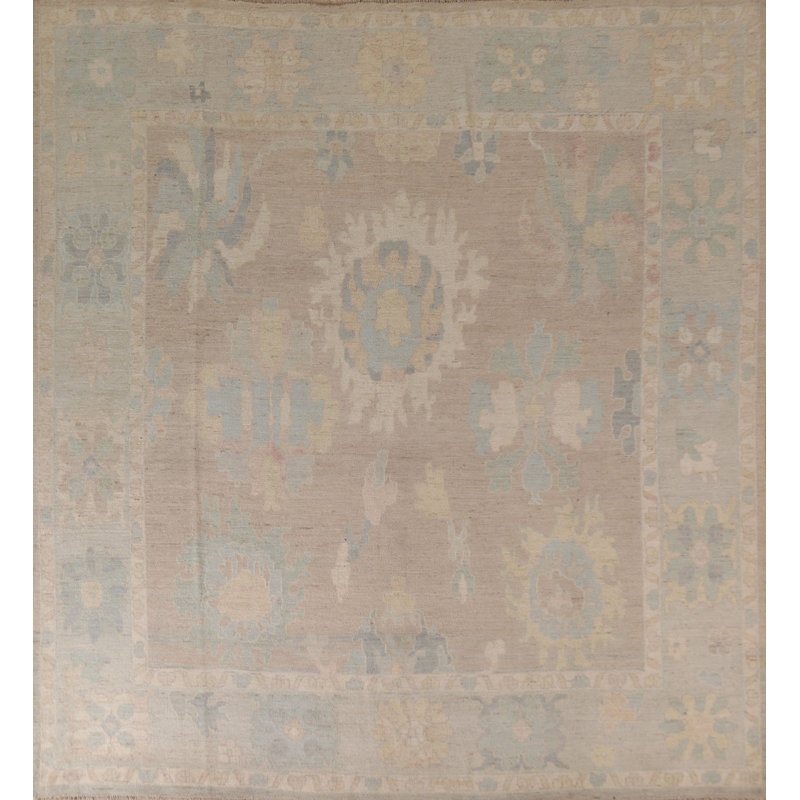 Vegetable Dye Turkish Oushak Square Area Rug 10x10