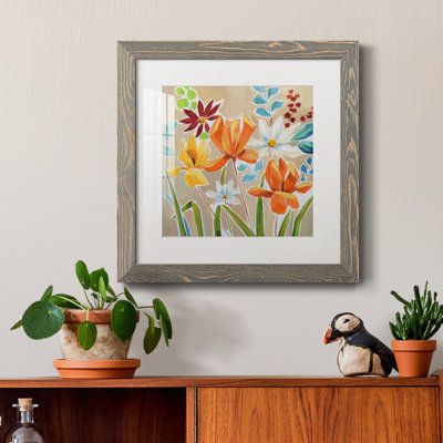 «Pumpkin Patch Grateful» - peinture encadrée