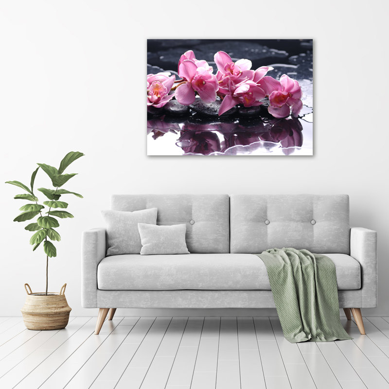 Pink Orchid - Wrapped Canvas Print