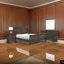 Ensemble de chambre à coucher 4 pièces Fy, poignées en métal nickel antique-109972718-109972719