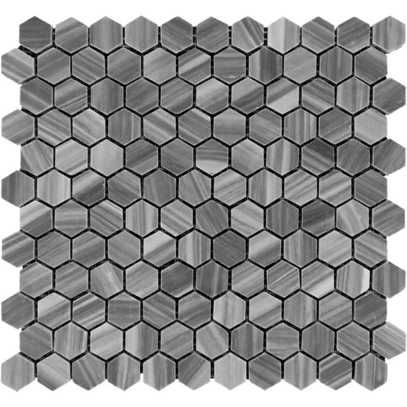 1 in. x 1 in. Honeycomb Polished Stone Tile
