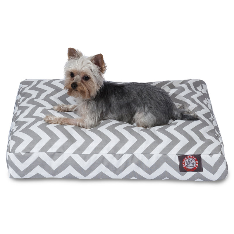 Oreiller Zig Zag, Gris, Petit (l 20 po x P 27 po x H 4 po)