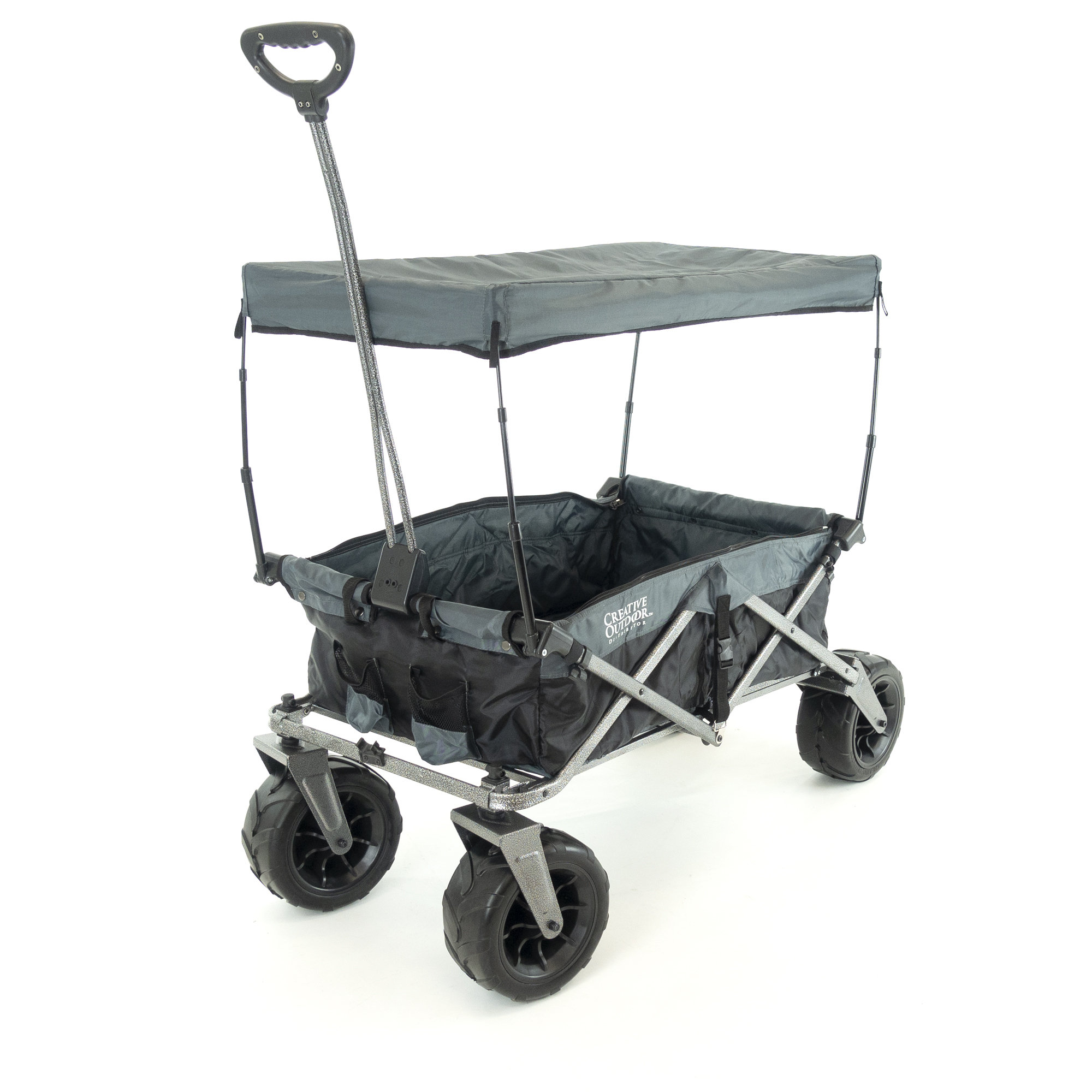 All Terrain Wagons for Kids, Outdoor Utility Wagon with Removable Wooden  Railing and Air Tires, Toy Wagons for Kids to Pull, Beach Wagons for  Camping