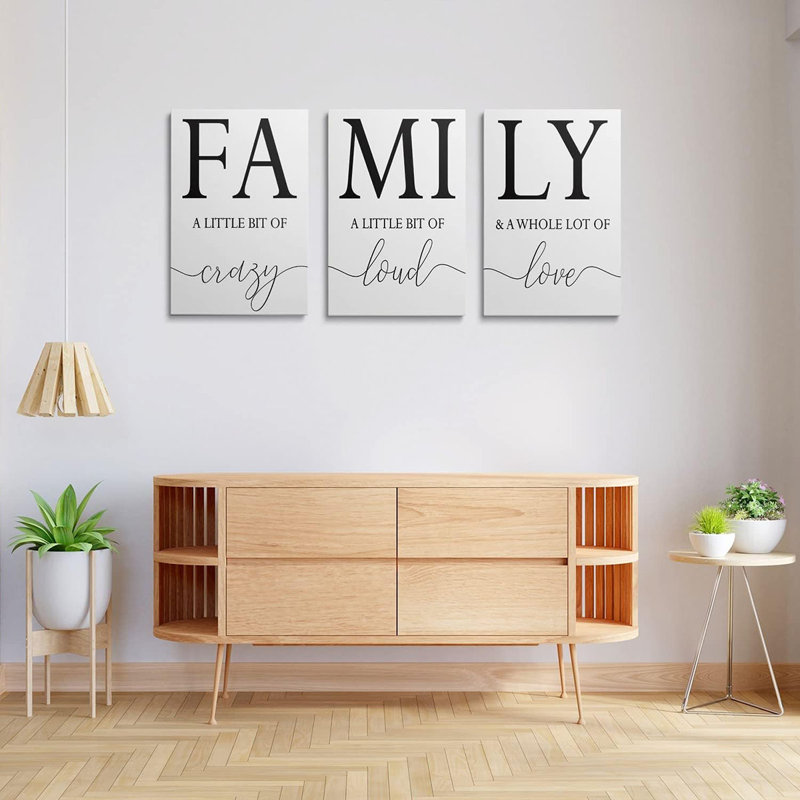 3 Piece Wrapped Canvas Print, 60 cm H x 40 cm W