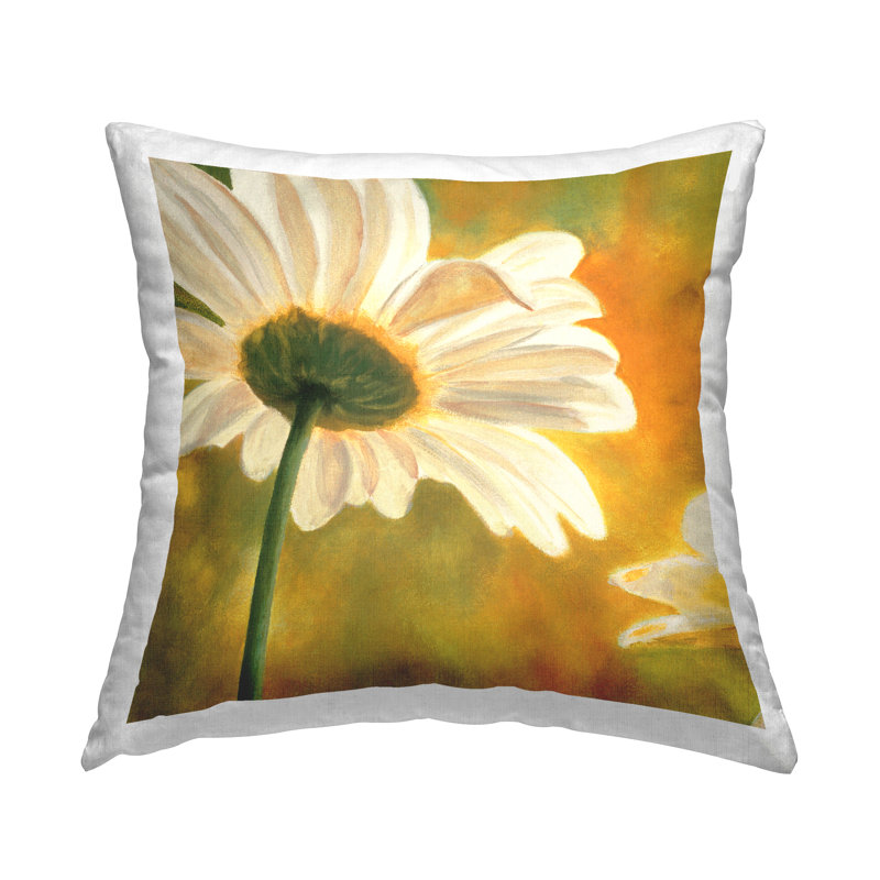 Coussin Sunlit Daisy Petals par Pierre Viollet
