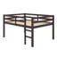 Lit mezzanine en bois avec échelle-683247109