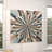 Multi Colored Wood Handmade Carved Starburst Wall Décor 36" x 1" x 36"