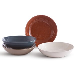 Ceramic Fluted Bowls, Soup Bowls Set, 17 OZ Portion Control Bowls for Ice  Cream, Dessert, Cereal, Fruit, Salad, Pasta, Dishwasher & Microwave Safe -  Set of 4 (Jade) 