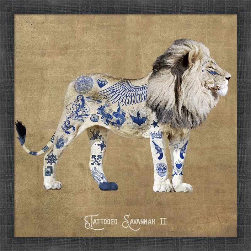 Art mural encadré, "Tatoo Savannah II" par Steven Hill
