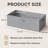 4 Pack 10" High Under Bed Storage Containers, Large Organizer Bins with Lids for Bedroom, Closet, Dorm and Blanket Storage-109237085