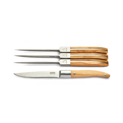 Ensemble de couteau steak 4 pièces laguiole evolution