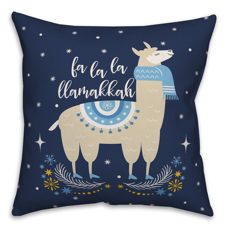  Coussin décoratif La La Llamakkah, 20 po x 20 po, Polyester/ Bourre en polyester