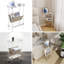 Table d'appoint mince en acrylique avec porte-revues - Table de bout étroite pour les petits espaces, table de chevet pour le salon et la chambre à coucher