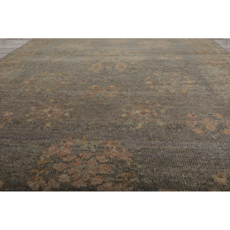 Tapis traditionnel 3 x 5 gris Oushak