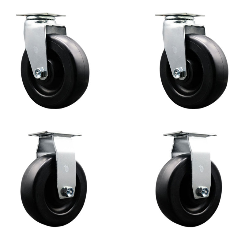 Ensemble de 4 roulettes en polyoléfine