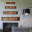 Panneau de signalisation d'Halloween en aluminium 4 po x 18 po