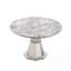 Table de salle à manger ronde en faux marbre, design moderne et élégant pour la cuisine et la salle à manger, ultrabrillante et durable