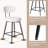 26" H Swivel Bar Stools Counter Height Bar Stools with Adjustable Foot Pads-1894632385-1883786834
