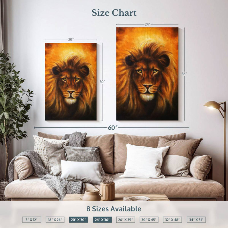 Brampt Leo, 36" H x 24" W
