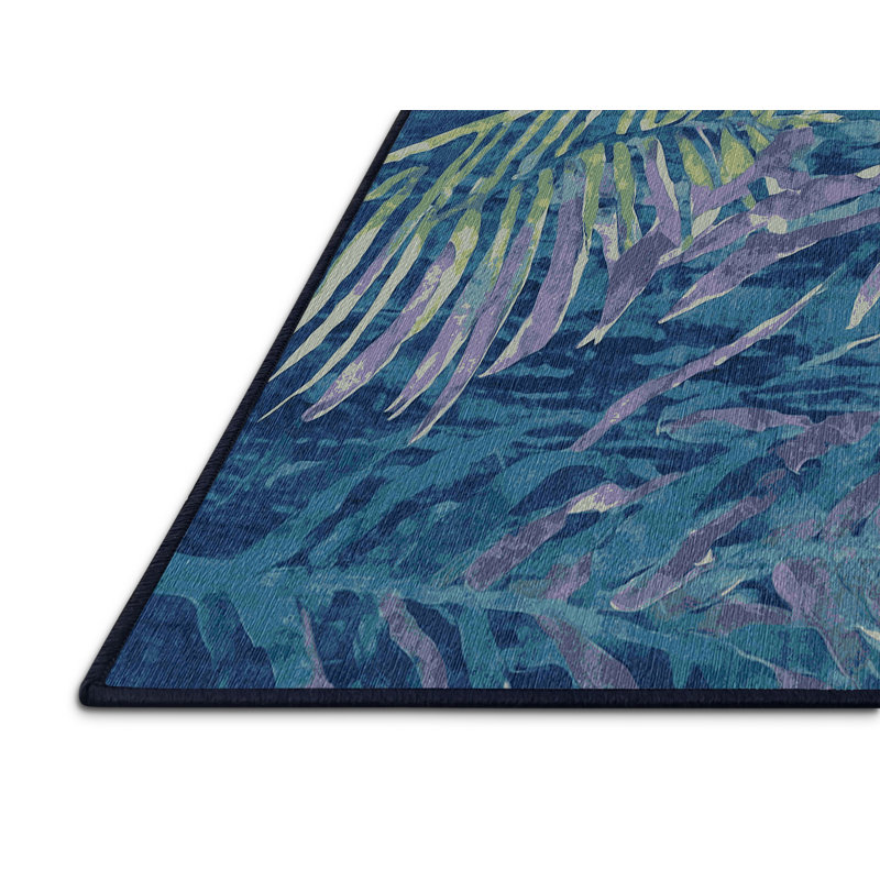 Machine Washable Gray Area Rug, Runner 2' x 4'
