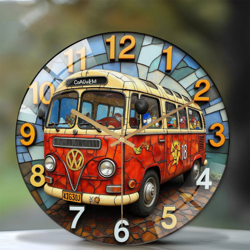 Horloge murale rétro Vintage