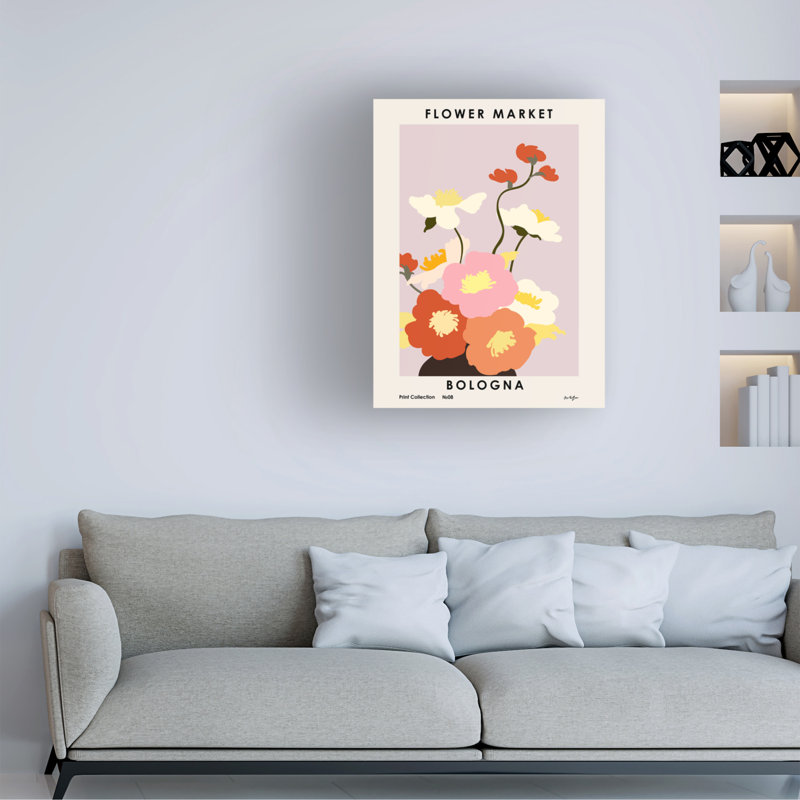 Marché aux fleurs. Bottes sur toile