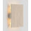 Applique murale encastrée 1 lumière DEL en chêne blanchi à intensité variable Tersus