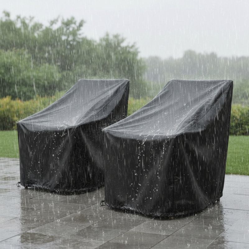 Adirondack Outdoor Patio Cover, Noir