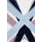 Multi-Colored X Patterned Decorative Rug-1397643970