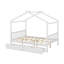 Lit plateforme double pleine grandeur avec 2 tiroirs, tête et pied de lit, toit-1664031742