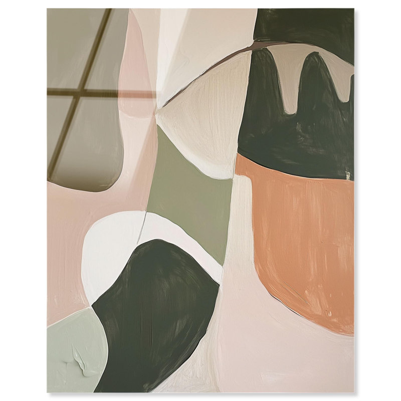 «Diptych Element II», reproduction d'art acrylique sur toile par Art Remedy, H 20 po x l 16 po