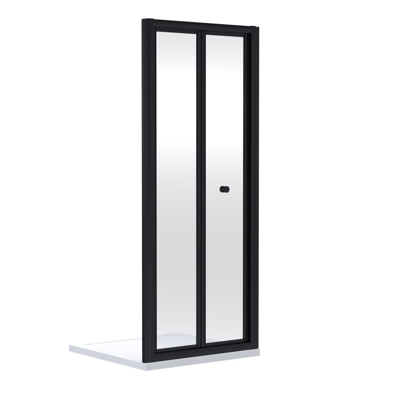 Rene 1900 x 800mm Bi-Fold Shower Door, Matt Black