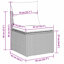  Ensemble de canapé de patio 9 pièces avec coussins en rotin de polyester gris (États-Unis seulement)