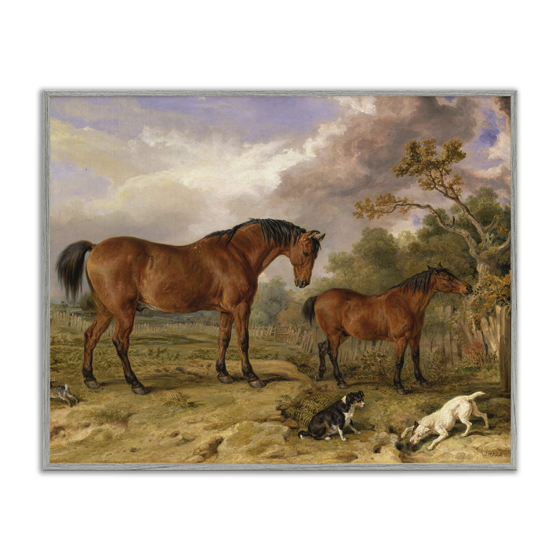 Portrait classique de chevaux, estampe numérique, conception de Tina LeCour, H 11 po x l 14 po