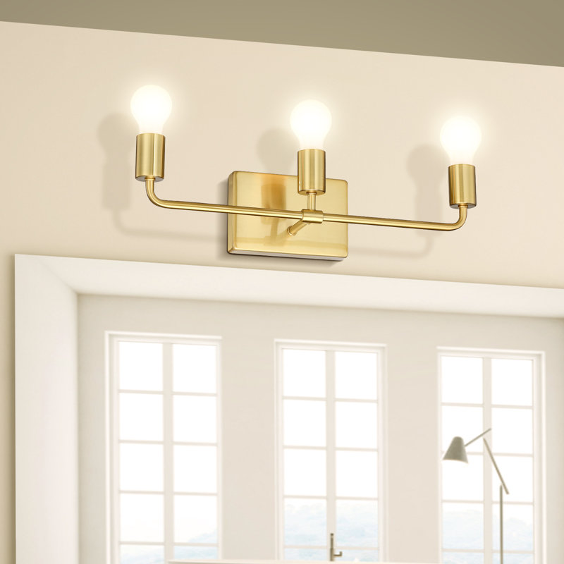 Luminaire pour meuble-lavabo Kreios VRG-3L, Or