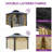 Polyethylene Double Roof with Aluminum Frame Patio Gazebo-94241262