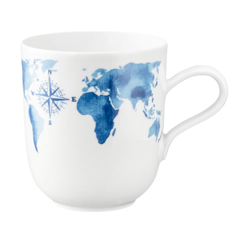 Mug with handle, Sea chart