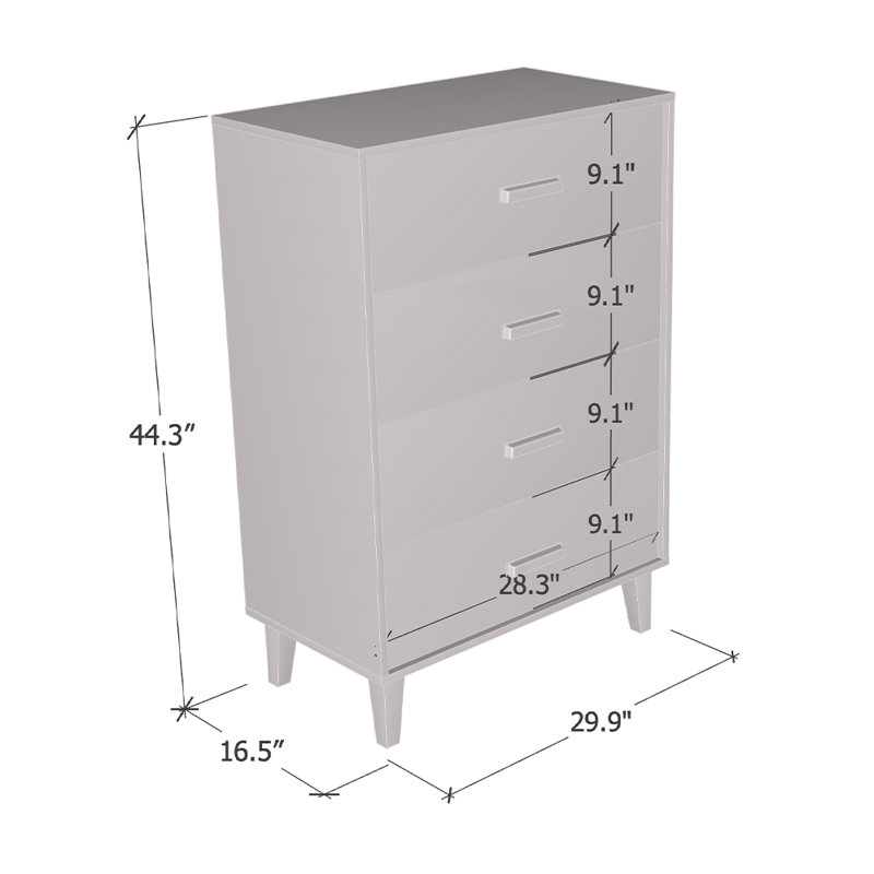 Commode 44,3 po avec finition mate Urbanna
