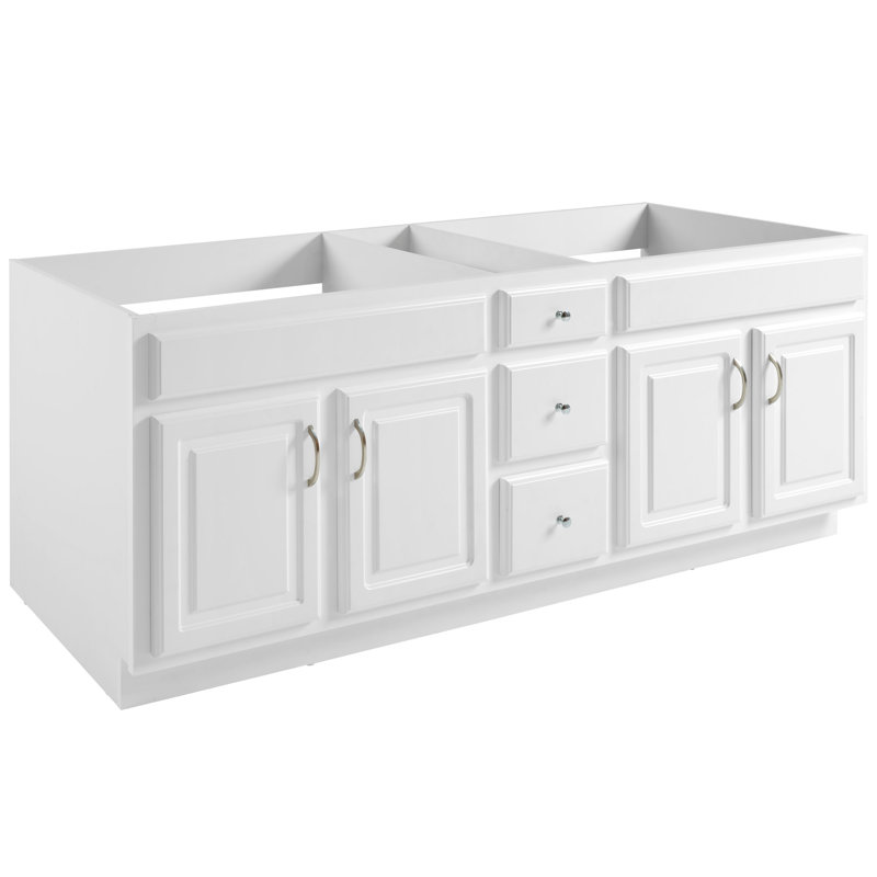Concord 72 Inch Bathroom Vanity Cabinet Only - Fully Assembled, White