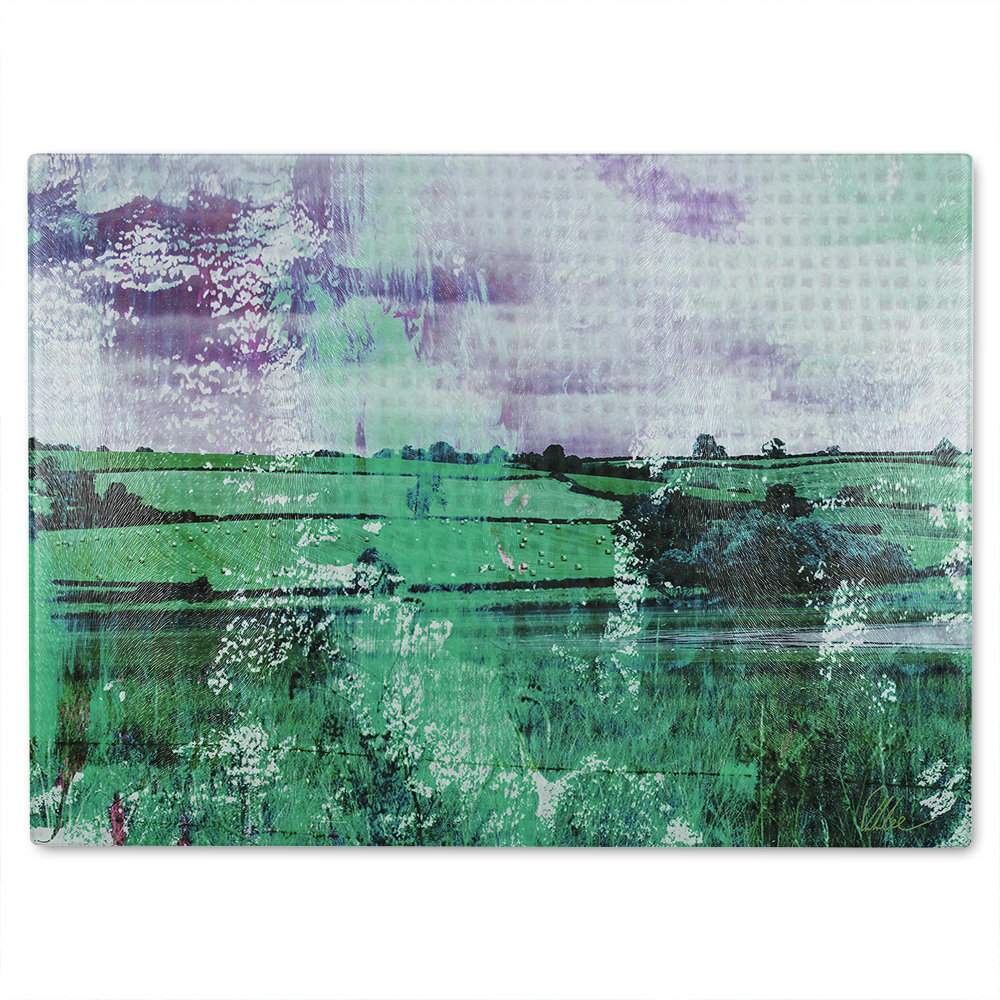 Classic Countryside Glass Chopping Board