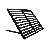 Awntech Bahama Fixed Metal Awning, 44"W x 24"H x 36"D, Black-10696689-10696691