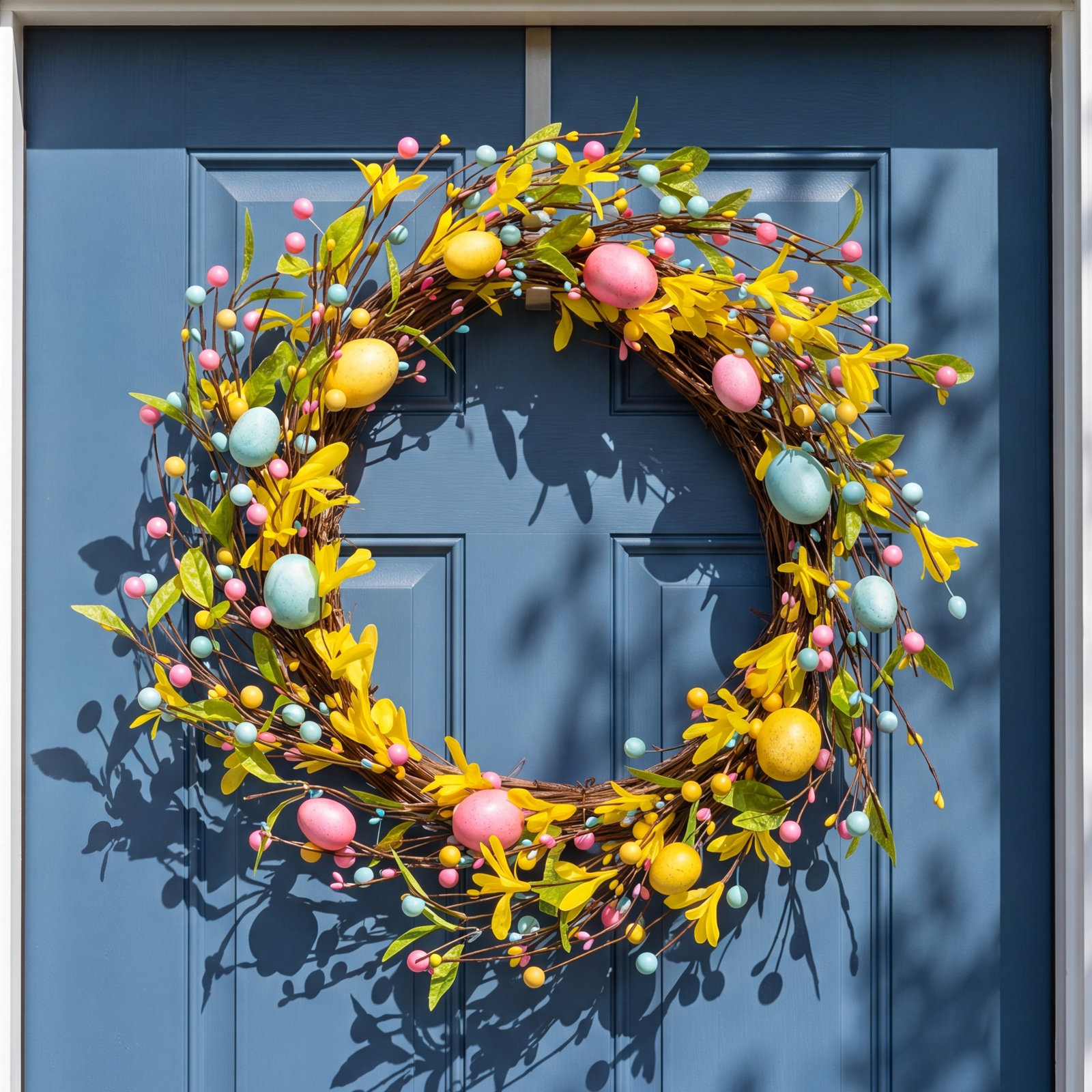 22" Easter Egg Wreath